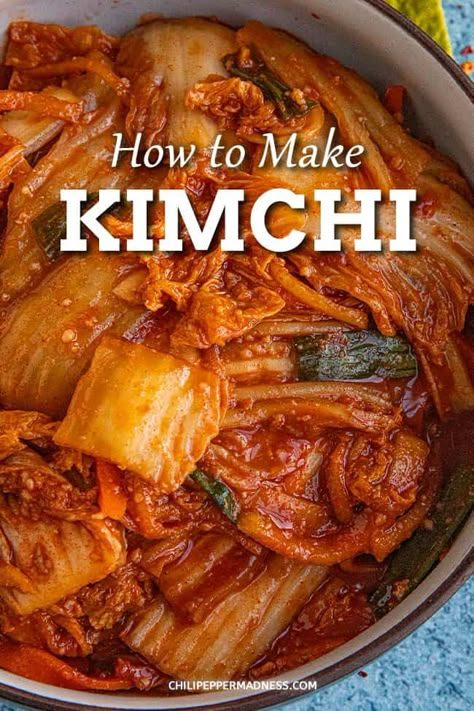 Spicy Kimchi Recipe, Noodle Recipes Chicken, Traditional Kimchi Recipe, Easy Kimchi Recipe, Kimchee Recipe, Traditional Kimchi, Kim Chee, Easy Kimchi, Fermented Vegetables Recipes