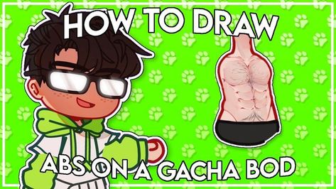 How To Draw Abs Male Gacha, Gacha Club Body Tut, Gacha Custom Poses Couple Tutorial Kiss, How To Draw Abs Gacha, Gacha Club Body Adjustments, Gacha Muscles, Gacha Abs Edit, Abs Drawing Tutorial, Gacha Abs Base