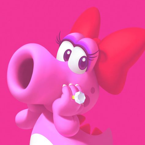 Birdo Mario Pfp, Matching Pfps Friends Funny, Birdo Mario, Silly Pfps, Mario Princesses, Mario Star, Super Mario Princess, Mario Stuff, Party Icon