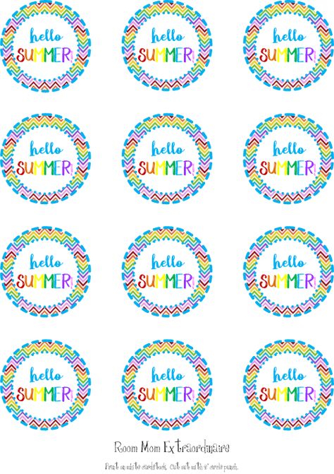 Teacher Summer Gift Tags Printable Free, Summer Gift Tags Free Printables, Have A Sweet Summer Printable Free, Have A Great Summer Tags Printable Free, Summer Tags Printable Free, Preschool Graduation Gift Ideas, Student Gift Tags, Summer Tags, Easy Teacher Gifts