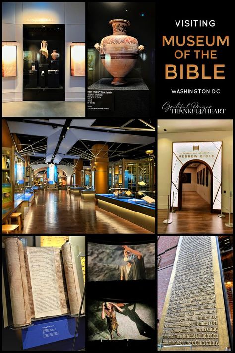 If you are planning to visit our nation's capital, be sure to schedule a day to see the Museum of the Bible, located two blocks from the National Mall in Washington DC. Guide and overview of the museum's 6 floors each sharing the narrative, history, and impact of the Bible for adults and kids. National Mall Washington Dc, Bible Museum, Grateful Prayer, Vision Board Photos, Washington Dc Travel, Thankful Heart, Dc Travel, National Mall, Travel Wishlist