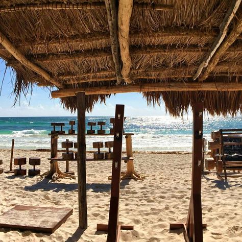 5 Unbelievable Outdoor Gyms Around The World - Modern Trekker Tulum Birthday, Tulum Jungle, Home Made Gym, Backyard Gym, Mexico Tulum, Why I Run, Beach Gym, Gym Ideas, Birthday Trip