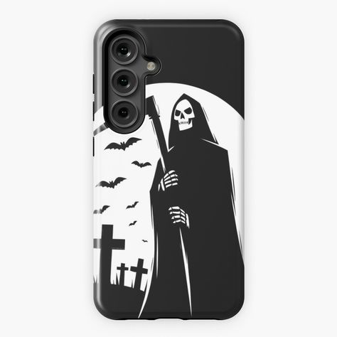 Get my art printed on awesome products. Support me at Redbubble #RBandME: https://www.redbubble.com/i/samsung-case/Spooking-Intensifies-Halloween-Skeleton-by-CreepyCornerArt/162863302.5PL4B?asc=u Skeleton Phone Case, Halloween Puns, Halloween Skeleton, Creepy Halloween, Settings App, Halloween Skeletons, Samsung Case, Phone Cases Samsung Galaxy, Halloween Design