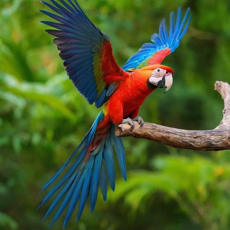 Dallas Cowboys Images, Red Parrot, Birds Parrots, Cowboy Images, Scarlet Macaw, Youtube Banner Design, Art Forest, Exotic Birds, Tropical Birds