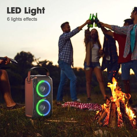 Stunning Bass & 105db Huge Sound,
Cool Mixed Color LED Lights,
Bluetooth 5.0 Connection,
24H Playtime and Wireless stereo Pairing,
Excellent Customer Service. Diy Bluetooth Speaker Kit, Speaker Kits, Outdoor Bluetooth Speakers, Sound Frequencies, Speaker Bluetooth, Party Speakers, Wireless Speakers Portable, Boom Box, Best Speakers