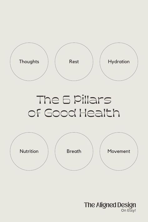 The 6 Pillars of Good Health | Highest Self Spiritual Social Media Templates Spiritual Social Media, Gradient Social Media, Intention Board, Free Social Media Templates, Vision Board Kit, Personal Social, Highest Self, Types Of Social Media, Health Post