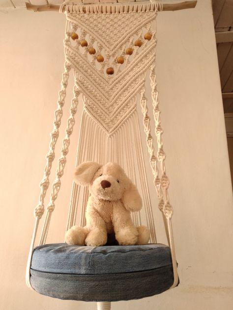 Macrame Teddy Jhula, Jhula Design, Car Hammock, Macrame Cat Hammock, Cat Hanging, Hanging Beds, Cat Hammock, Hammock, Macrame