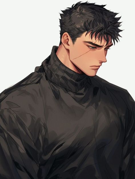 Berserk Guts Fanart, Guts Fanart, Character Inspiration Male, Cool Anime Guys, Guy Drawing, Anime Hair, Character Design Male, Male Art, Boy Art