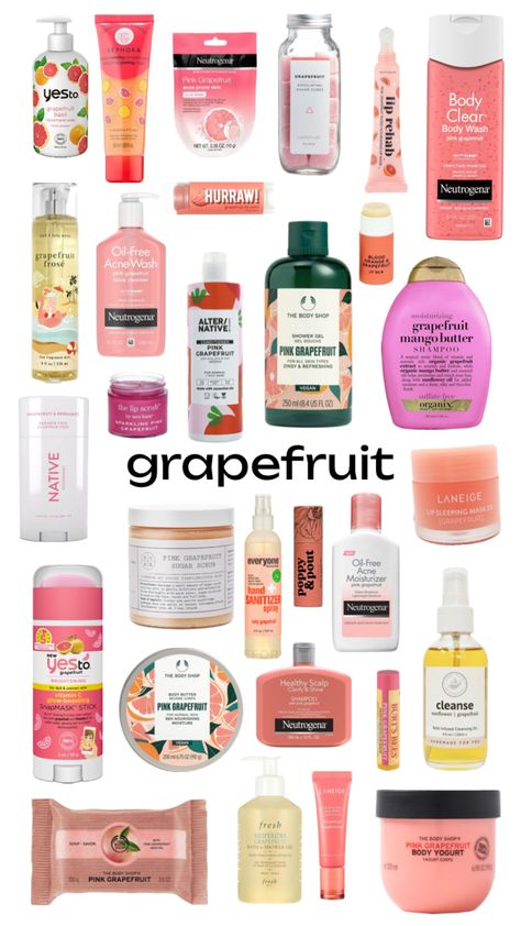 #grapefruitskincare #grapefruit #fruitskincare #skincare #preppyskincare Personal Cleanliness, Shower Skin Care, Clean Body, Mango Butter, Citrus Scent, Pink Grapefruit, Diy Makeup, Signature Scent, Body Skin