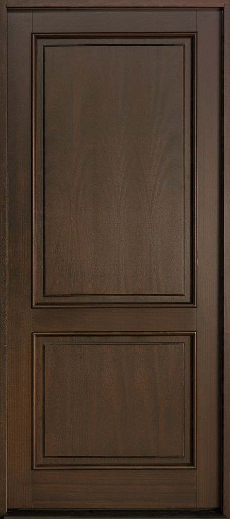 Front Entry Door - Custom - Single - Solid (Euro Technology) Wood with Walnut Finish, Classic Series, Model GD-302PW | Glenview Doors in Chicago, IL at Glenview Haus Solid Wood Front Entry Doors, Mahogany Wood Doors, Wooden Door Entrance, Solid Wood Entry Doors, Exterior Door Designs, Front Entry Door, Custom Entry Doors, Contemporary Interior Doors, Modern Wooden Doors