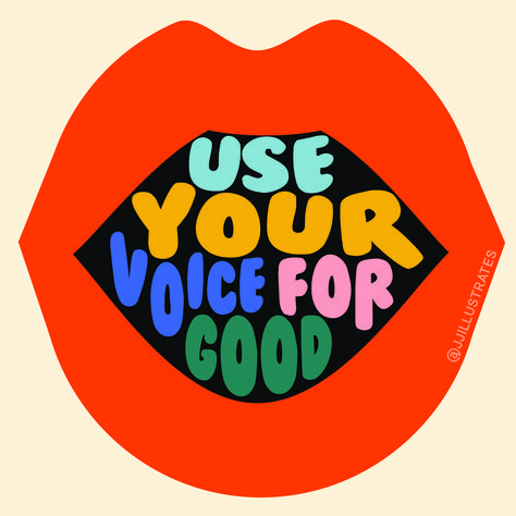 Use your voice for good speak up and make yourself proud Activism Tattoo, Vision Board Assignment, Gender Equality Poster, Voice Logo, Make Yourself Proud, Pride Logo, Logo Design Illustration, Use Your Voice, Vendor Displays