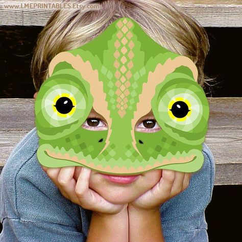 Chameleon Printable Mask DIY Halloween Costume Reptile Lizard DIY Paper Mask Animal Gecko Iguana Birthday Party Game Dressup Kid Adult Snake - Etsy Diy Snake Costume, Lizard Costume, Concert Costumes, Snake Costume, Printable Mask, Costumes 2024, Birthday Party Game, Printable Masks, Diy Costumes Kids