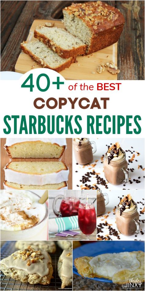 If you love Starbucks but hate dishing out all those dollars, then you are in the right place! We have a delicious collection of over 40 yummy Copycat Starbucks recipes to share with you. Each of the recipes is easy to make and it may be a little hard put to tell the difference between these delicious copycat recipes and the store bought version! #starbucks #copycat #copycatrecipes #coffee #coffeerecipes