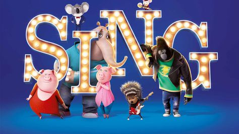 http://anoncraft.com/wallpaper/sing-2016-movie-animation-characters-9212/ Sing The Movie, Sing Party, Sing Animation, Sing 2016, Sing Ven Y Canta, Esl Kids, Sing Movie, Edible Image Cake Topper, Movie Birthday Party