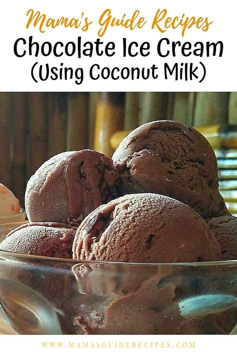 Scd Desserts, Coconut Ice Cream Recipes, Alpha Gal, Coconut Milk Ice Cream, Chocolate Ice Cream Recipe, Pinoy Recipes, Coconut Ice, Coconut Ice Cream, Healthy Ice Cream