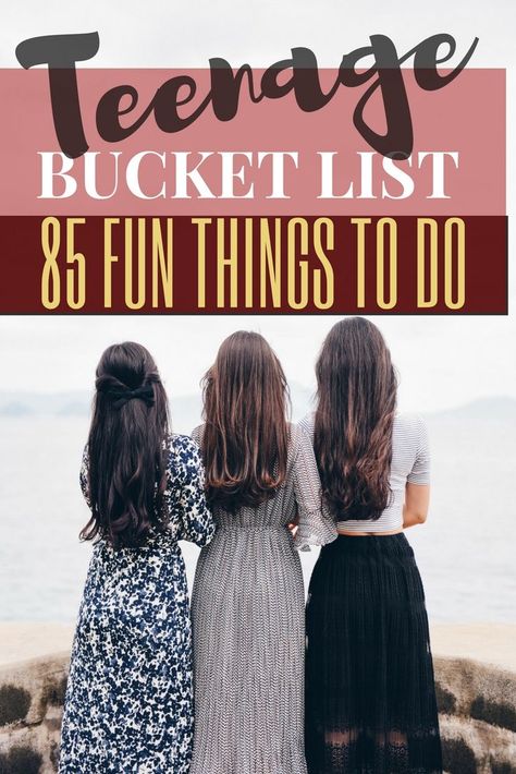 Fun Things for Teenagers to Do—activities, travel, and crazy summer ideas Teen Bucket List, Teenager Activities, Teenage Bucket Lists, Crazy Summer, Teenage Bucket List, Bucket List For Teens, Diy Crafts For Teen Girls, Every Teenagers, Diy Crafts For Teens