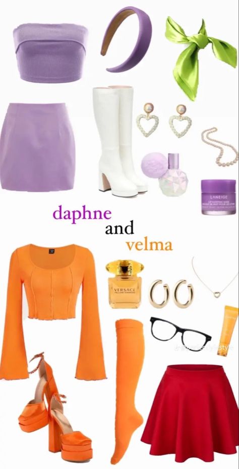 Duo Halloween Costumes From Movies, Trendy Halloween Costumes Duo, Duos Outfit, Halloween Costumes For College Women, Emma Costumes, Spooky Fits, Cute Halloween Ideas, Duo Outfits, Daphne Costume