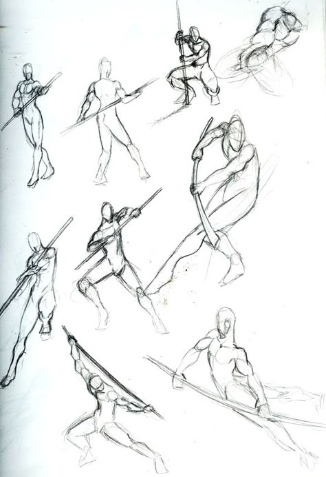 Person Holding Staff Drawing Reference, Male Action Poses, Gesture Drawing Poses, Action Pose Reference, Anatomy Poses, Gesture Drawing, Human Poses Reference, Character Poses, Figure Drawing Reference