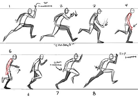 Animation Cycle, Running Animation, Drawing Walking, Running Drawing, Running Pose, Walking Animation, Walking Poses, Animation Classes, Drawing Instructions