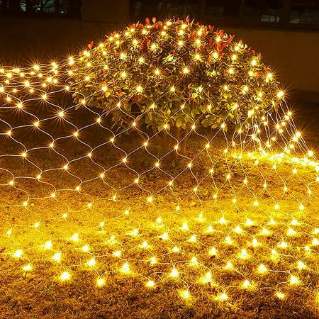 Net Lights Outdoor, Christmas Net Lights, Grid Design Pattern, Column Wrap, Mesh Lighting, Twinkle String Lights, Net Lights, Memory Chip, Outdoor Landscape Lighting