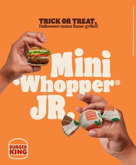 Burger King Digital Advert By Ogilvy: Limited Edition | Ads of the World™ Halloween Promotions, Mini Burger, Ad Of The World, Publicidad Creativa, Brand Refresh, Food Graphic Design, Food Poster Design, Food Ads, Social Media Design Inspiration