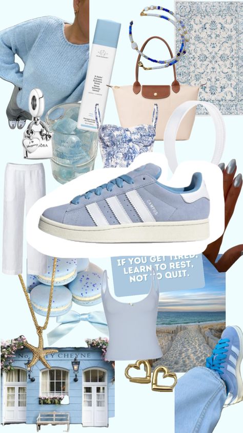 #shoes #adidascampus #lightblueaesthetic #white Blue Campus, Manifesting Board, Light Blue Aesthetic, Coastal Granddaughter, Adidas Campus, Adidas Shoes, Shoe Brands, Room Inspo, Light Blue