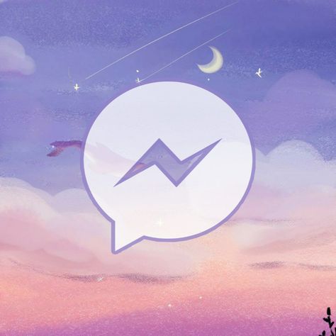 Cute Messenger Icon, Messenger Icon Aesthetic, Messenger Purple, Messenger Icon, Holiday Iphone Wallpaper, Procreate Ideas, Wallpaper Widget, Iphone Logo, Iphone Themes