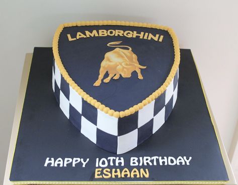 Lamborghini Party Decorations, Lamborghini Cakes For Boys, Cakes Boys Birthday, Lamborghini Birthday, Lamborghini Cake, Car Cakes For Boys, Nerf Cake, Birthday Cake For Boyfriend, Cars Theme Cake