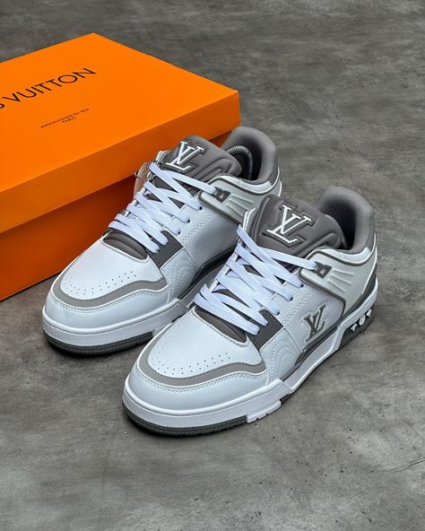 Louis Vuitton Trainers FL24 in Grey Size: 39 - 46 Price: N80,000 WhatsApp: +234 905 086 7106 🔗 Link in Bio For inquiries and order placements kindly send a DM or message us on WhatsApp 24 hours delivery within Lagos 2/3 days for deliveries outside Lagos state 5/7 days for International shipping #sld_signatures #sld_store #louisvuitton #sneakers #unisexsneakers #louisvuittontrainers Louis Vuitton Time Out Sneakers, Louis Vuitton Trainer, Run 55 Sneaker Louis Vuitton, Louis Vuitton Skate Sneakers, Louis Vuitton Shoes Sneakers Men $250, Louis Vuitton Trainers, Louis Vuitton Sneakers, Louis Vuitton Shoes, Best Sneakers