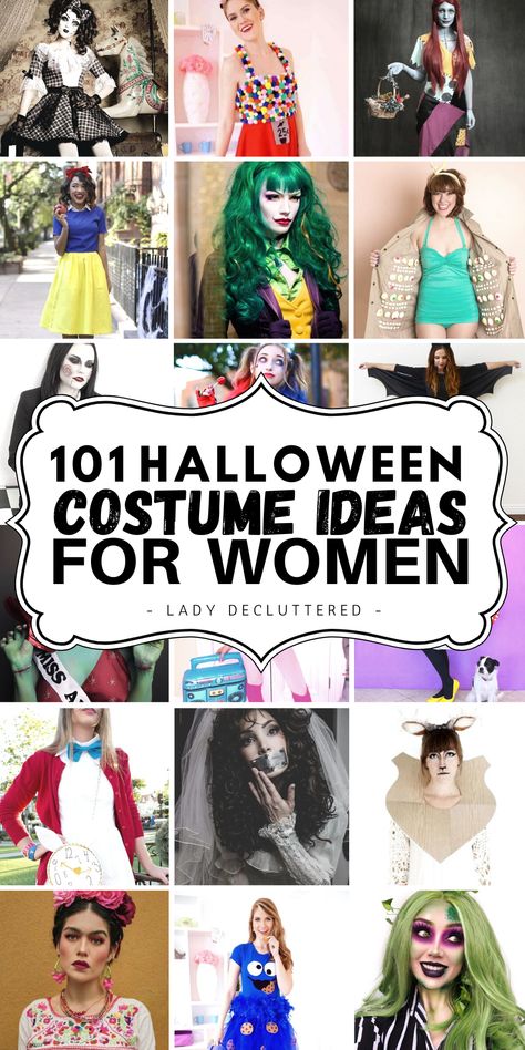 101 Halloween Costume Ideas for Women What To Be For Halloween, Office Halloween Costumes, Halloween Costumes Women Creative, Mom Halloween Costumes, Easy Halloween Costumes For Women, Halloween Costumes For Work, Classy Halloween Costumes, Diy Costumes Women, Halloween Costumes For Women