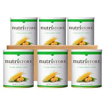 Nutristore Freeze Dried Corn 6-count (120 Total Servings) | Costco Emergency Food Storage, Dried Corn, Unhealthy Snacks, Freeze Drying Food, Bulk Food, Emergency Food, Camp Kitchen, Survival Food, Food Supply