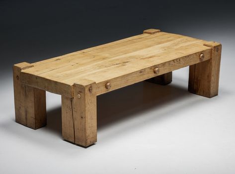 French Artisan Coffee Table in Wabi Sabi Style, 1950's | #221388 Wabi Sabi Coffee Table, Sabi Style, Style Coffee Table, Wabi Sabi Style, Club Chairs, Inspired Homes, Wabi Sabi, Sectional Sofa, Sectional