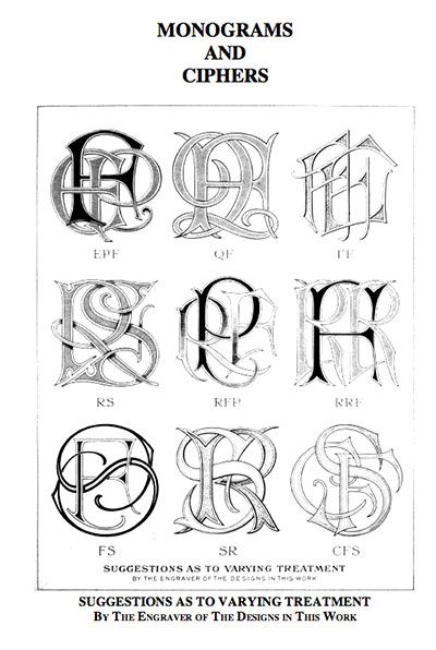 Monograms & Ciphers by Turbayne from Needlen Thread blog Jan 9, 2014 Monogram Tattoo, Alfabet Letters, Embroidery Alphabet, Alphabet Art, Vintage Typography, Monogram Design, Typography Letters, Monogram Fonts, Tattoo Lettering