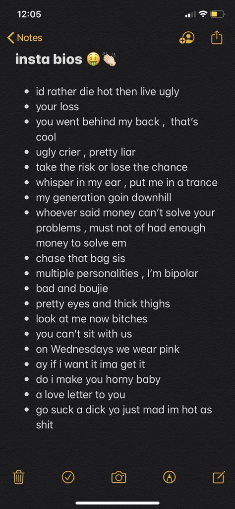 Spam Captions Instagram, Toxic Captions, Good Bio Quotes, Good Bios, Bio Captions, Bios Instagram, Insta Bios, Good Instagram Bios, Breezeway Ideas