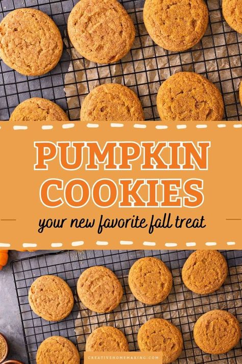 Indulge in the cozy flavors of fall with our delicious pumpkin cookies recipe! Soft, chewy, and packed with warm spices, these cookies are perfect for sharing or enjoying with a cup of tea. Click to discover the simple steps and secret ingredients that make these treats a seasonal favorite! Simple Pumpkin Cookies, Pumpkin Pie Cookies Recipe, Easy Pumpkin Cookies, Pumpkin Cookies Recipe, Pumpkin Spice Cookie Recipe, Raisin Cookie Recipe, Pumpkin Cookies Easy, Pumpkin Pie Cookies, Soft Cookie Recipe