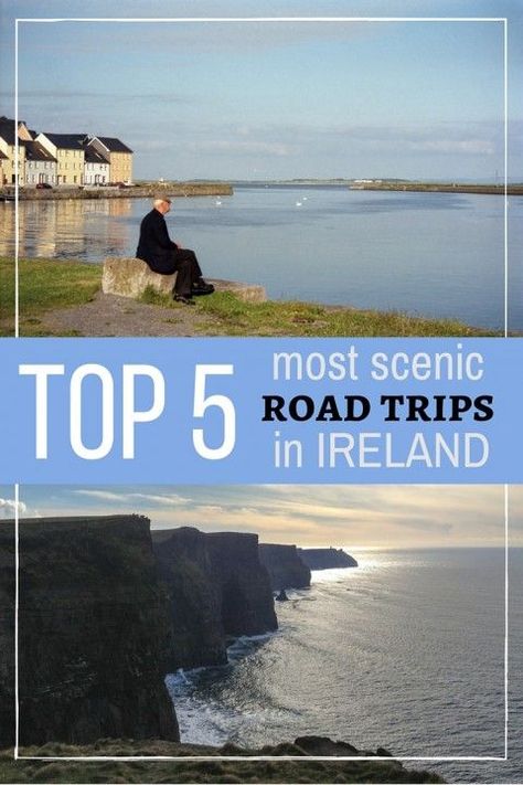 Top 5 Most Scenic Road Trips in Ireland Driving In Ireland, Things To Do In Ireland, Ireland Road Trip, Arizona Road Trip, Scenic Road Trip, Road Trip Routes, Travel Ireland, Ireland Vacation, Scenic Roads