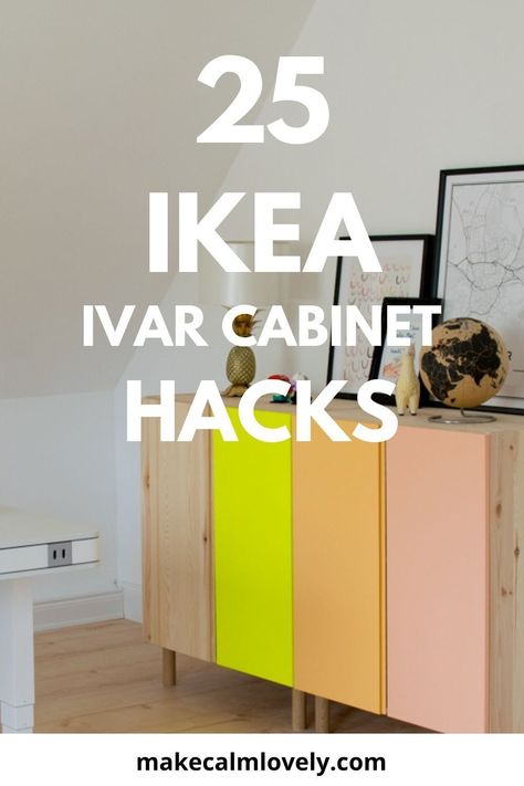 25 Incredible and amazing IKEA Ivar Cabinet Hacks Modern Drinks Cabinet, Ikea Buffet, Cabinet Hacks, Ivar Ikea Hack, Ikea Paint, Ivar Cabinet, Ivar Regal, Ikea Dresser Makeover, Ikea Hacks Ideas