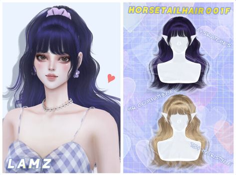 Sims 4 Hair Male, Sims 4 Anime, The Sims 4 Pc, Pelo Sims, The Sims 4 Packs, Sims 4 Cc Folder, Sims 4 Dresses, Kawaii Hairstyles, Sims 4 Characters