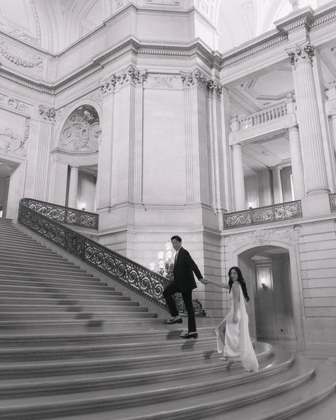 Another dream of ours has been to shoot at the San Francisco City Hall and it did not disappoint!! It was so beautiful and we are so thrilled we got to have such an amazing experience with Megan & Bryan! We are so excited for their wedding after getting to spend some time with them the last couple of days!! 🥹🫶🏼 Photo: @mikeloandlindsey Wedding Planner: @happilybyhayley Couple: @meganwinner & @bryanlengoc . . . . . #sfcityhall #sanfrancisco #sanfranciscocityhall #sfphotographer #sfwedding... Aesthetic San Francisco, San Francisco City Hall Wedding, Sf Wedding, San Francisco City Hall, City Hall Wedding, San Francisco City, City Hall, Travel Aesthetic, Wedding Portraits