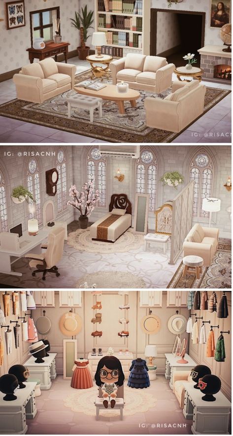 Acnh Room Floor Codes, Animal Crossing Photography Studio, Acnh Classical Room, Animal Crossing Downstairs Ideas, Acne House Ideas, Acnh Room Design Living Room, House Decor Animal Crossing, Cute Acnh Living Room Ideas, Animal Crossing Closet Room