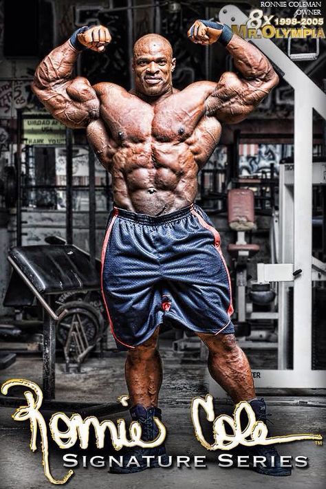 Ronnie Coleman 8 time Mr Olympia Mr Olympia Winners, Best Bodybuilder, Gym Wallpaper, Bodybuilding Pictures, Ronnie Coleman, Pumping Iron, Arlington Texas, Mr Olympia, Muscle Body