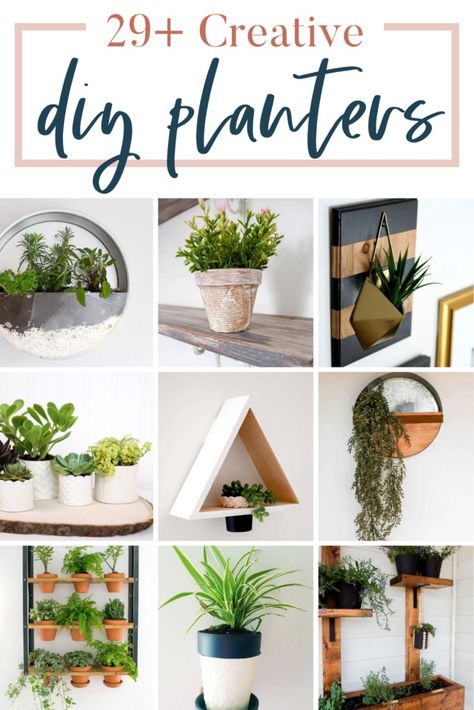 Get crafty with 29 creative DIY planters! Explore fun and unique ideas on Pinterest to add a personal touch to your green spaces. From upcycled items to handmade designs, discover inspiration for every corner of your home or garden. Let's bring plants and creativity together! Diy Planters Indoor, Planters Indoor, Upcycled Items, Creative Planter, Plant Pot Diy, Melted Plastic, Pots And Planters, Spring Decor Diy, Diy Concrete