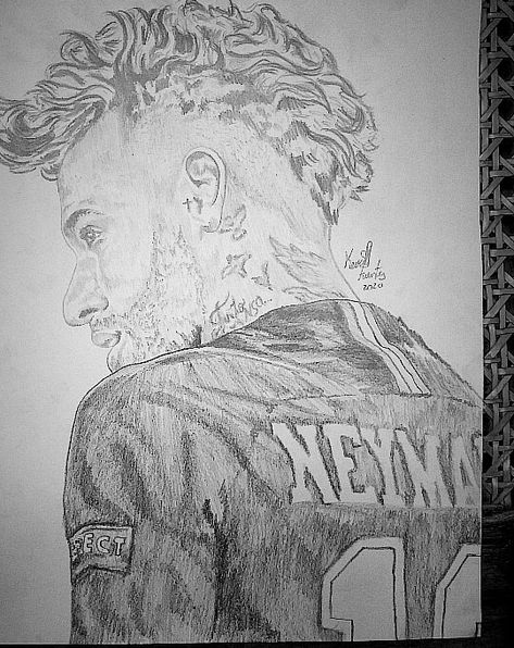 Neymar JR Neymar Jr Sketch Pencil, Neymar Pencil Sketch, Neymar Jr Art Drawing, Drawing Neymar Jr, How To Draw Neymar Jr, Neymar Drawing Pencil, Neymar Jr Drawing Easy, Neymar Drawings, Neymar Jr Drawing Pencil Easy