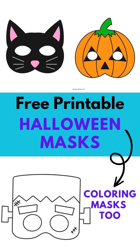 free printable halloween masks coloring and colored in Printable Halloween Masks Free, Halloween Mask Coloring, Free Printable Masks, Monster Mask Craft, Free Printable Halloween Cards For Kids, Halloween Mask Printable Free, Free Halloween Craft Printables For Kids, Witch Mask Diy, Printable Masks For Kids Free