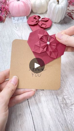 Origami Card, Origami Cards, Live Together, Mini Mouse, 3d Cards, Card Making Techniques, Origami Easy, Craft Paper, The Craft