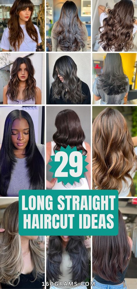 Save this pin for the best long haircut ideas for straight hair! Discover trendy styles and get inspired to change up your look today. #StraightHair #HaircutIdeas #FashionBlog Haircut Ideas For Straight Hair, Ideas For Straight Hair, Long Haircut Ideas, Long Hair Cuts Straight, V Cut Layers, Straight Haircuts, Best Long Haircuts, Straight Hairstyle, Long Haircut