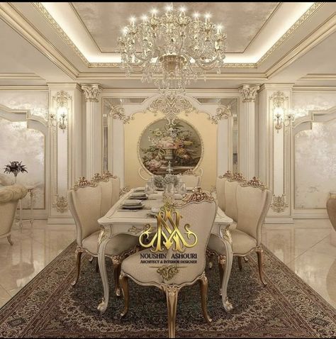 Dinning Room Neo Classic, Classicism Interior, Egyptian House, Kids Bed Design, Dining Room Design Luxury, Curtains Living Room Modern, Luxury Sofa Living Room, Classic Curtains, Simple Living Room Decor