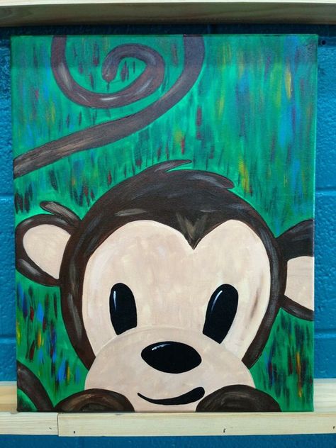 Painting Ideas For Kids, Kids Canvas Painting, Kids Canvas Art, Music Canvas, Canvas Art Projects, Posca Art, Cute Canvas Paintings, Kids Canvas, Easy Canvas Painting