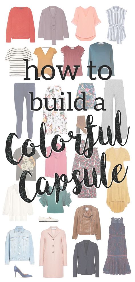 Bright Capsule Wardrobe, Colorful Capsule Wardrobe 2023, True Spring Capsule Wardrobe, Warm Spring Capsule Wardrobe, Capsule Wardrobe With Color, Capsule Wardrobe Colorful, Wardrobe Video, Colorful Capsule Wardrobe, Warm Spring Color Palette