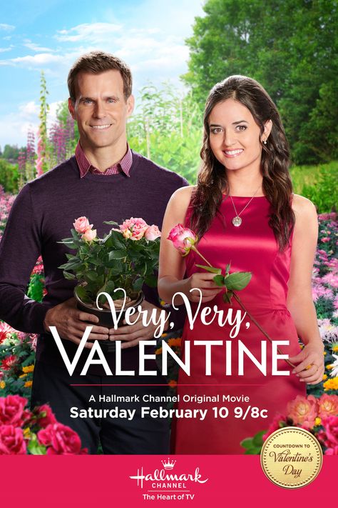 Very, Very, Valentine - Love blooms between Helen (Danica McKellar) and (Henry) Cameron Mathison. Don’t miss “Very, Very, Valentine” February 10 at 9/8c on Hallmark Channel!  #VeryVeryValentine #CountdownToValentinesDay #HallmarkChannel Valentine Movies, Cameron Mathison, Valentines Movies, Christmas Movies On Tv, Movie Site, Danica Mckellar, Family Christmas Movies, Full Mon, Valentine Poster